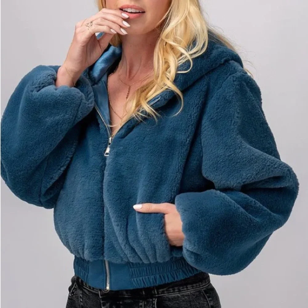 Faux Fur Hooded Jacket